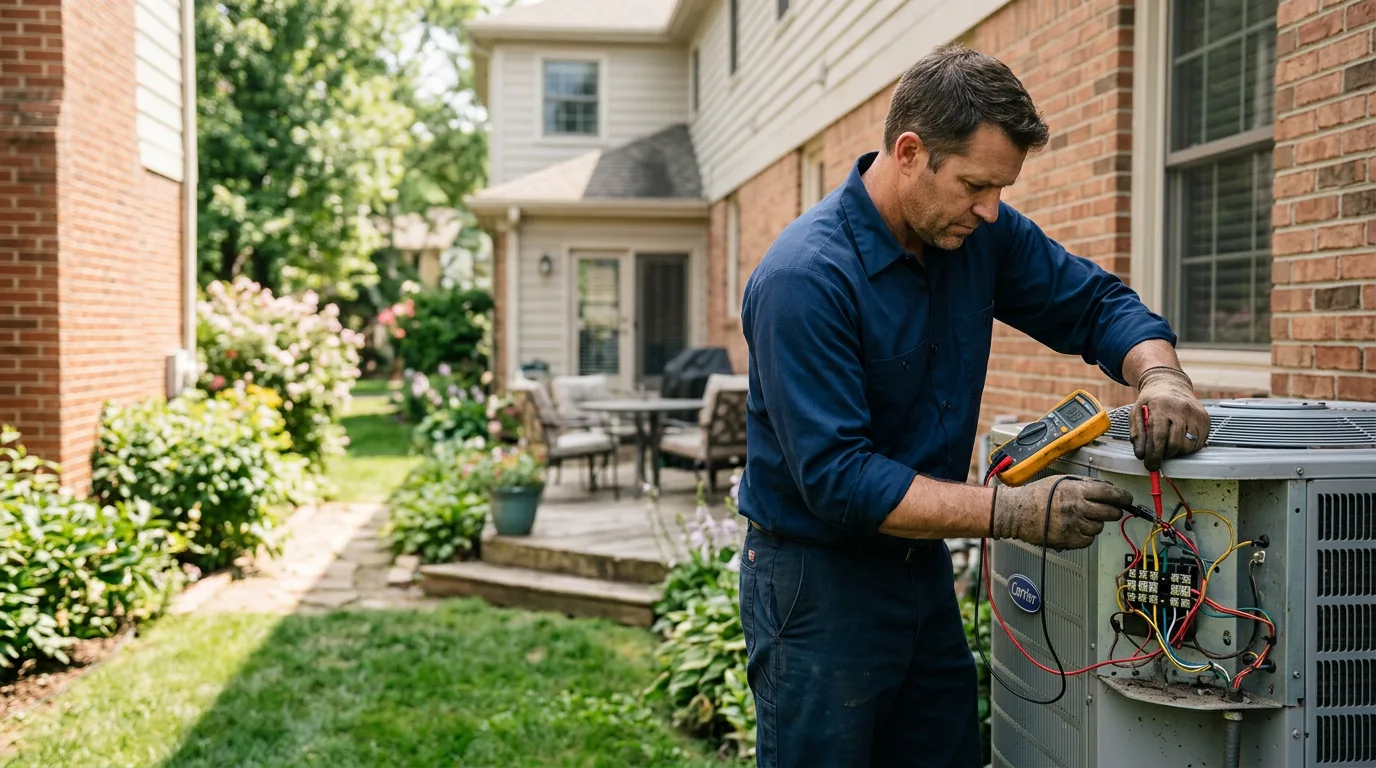 HVAC technician working near Tuckerton, NJ